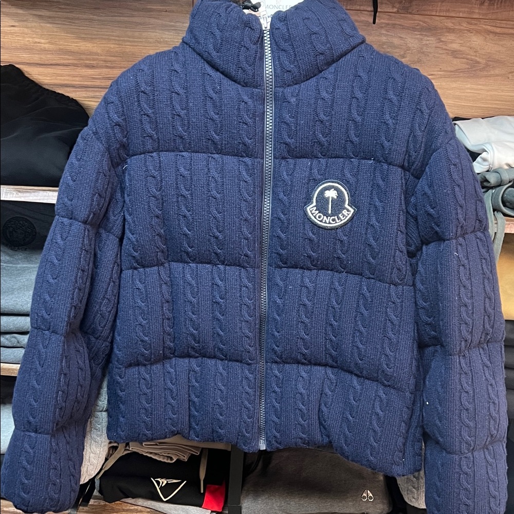 Moncler Dark Blue Quilted Jacket